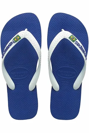 Havaianas Brasil logo marine blue teenslippers unisex