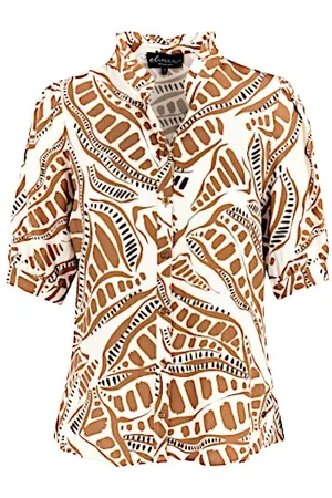 Elvira Blouse cacao bronzed