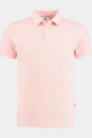 Bos Bright Blue Polo korte mouw oscar polo fine pique plain 22108os03bo/737 dusty mauve