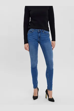 VERO MODA Vmseven Mid Rise Slim Fit Jeans