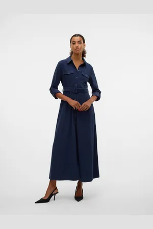 VERO MODA Vmvilja Fluwelen Jurk