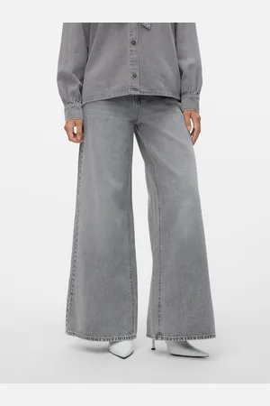 VERO MODA Vmannet Mid Waist Wide Leg Fit Jeans