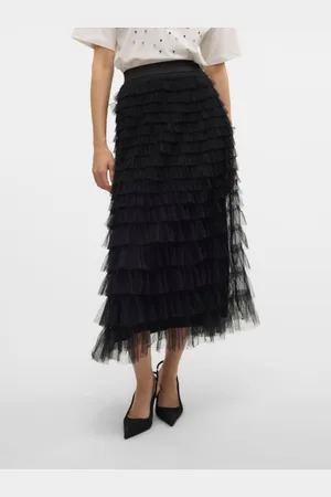 VERO MODA Vmnaja Mid Waist Lange Rok