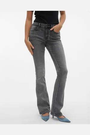 VERO MODA Vmflash Mid Rise Flared Fit Jeans