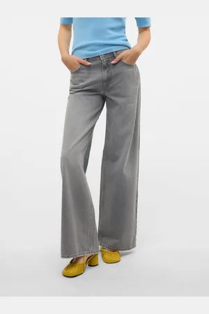 VERO MODA Vmremy Mid Rise Wide Leg Fit Jeans