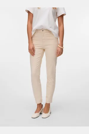 VERO MODA Vmbrenda High Rise Straight Fit Enkel Jeans