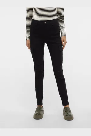 VERO MODA Vmdebbie Mid Rise Cargobroeken