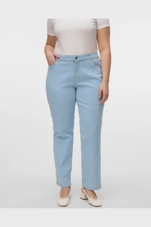 VERO MODA Vmcjakie Mid Rise Straight Fit Jeans