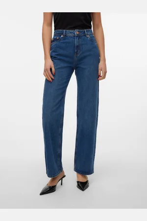VERO MODA Vmrachel High Rise Wide Fit Jeans