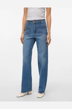 VERO MODA Vmtessa High Rise Wide Leg Fit Jeans