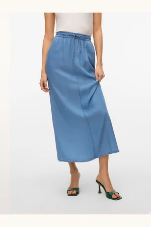 VERO MODA Vmfleur Mid Waist Lange Rok