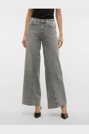 VERO MODA Vmrail Mid Rise Wide Fit Jeans