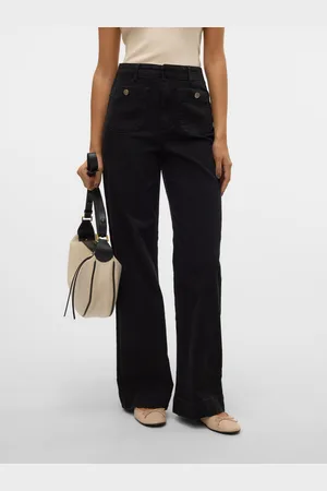 VERO MODA Vmkayla High Rise Wide Leg Fit Jeans