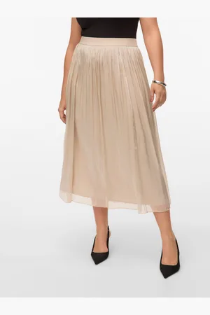 VERO MODA Vmcvips Mid Waist Lange Rok