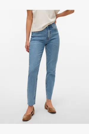 VERO MODA Vmbrenda High Rise Mom Fit Enkel Jeans