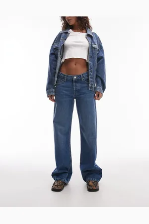 VERO MODA Topshop Ember Low Rise Wide Leg Jeans