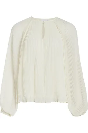 VILA Geplooid Shirt Met Lange Mouwen
