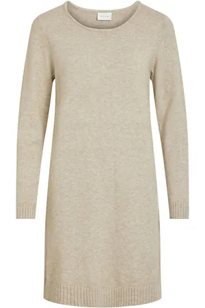 VILA Longsleeve Gebreide Jurk