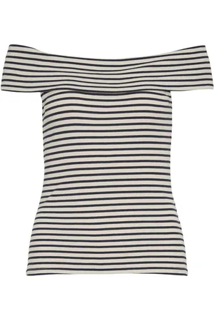 VILA Gestreept Off-shoulder Top