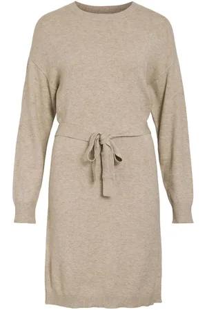 VILA Short Met Riem Gebreide Jurk