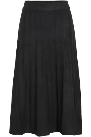 VILA Gebreid Middellange Rok
