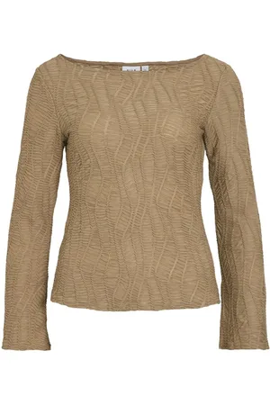 VILA Boothals Top Met Lange Mouwen