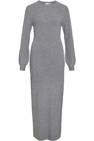VILA Gebreid Maxi Jurk