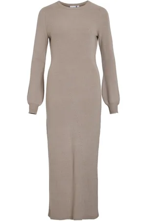 VILA Gebreid Maxi Jurk