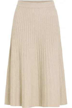 VILA Gebreid Middellange Rok