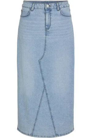 VILA Midi Denim Rok