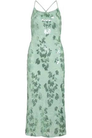 VILA Pailletten Maxi Jurk