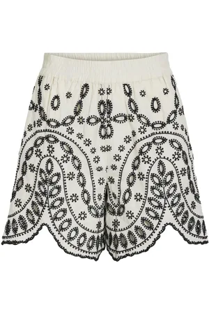 VILA Geborduurd Shorts