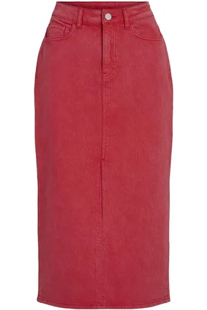 VILA Denim Middellange Rok