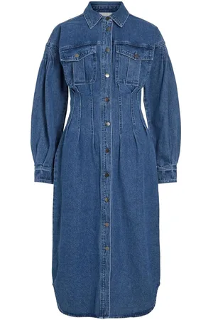 VILA Midi Denim Jurk