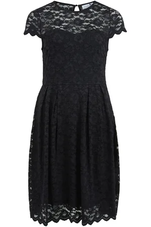 VILA Shortsleeve Kanten Feestjurk