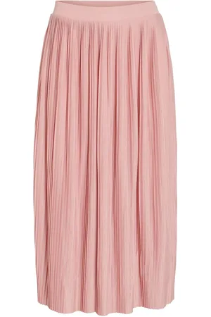 VILA Geplooid Middellange Rok