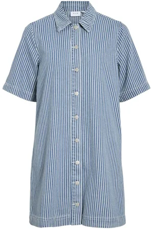 VILA Korte Denim Jurk