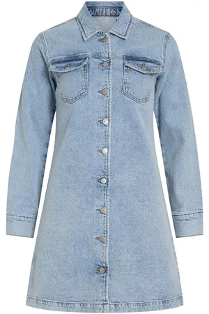 VILA Vijaf Kort Denim Jurk