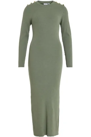 VILA Lange Mouwen Maxi Jurk