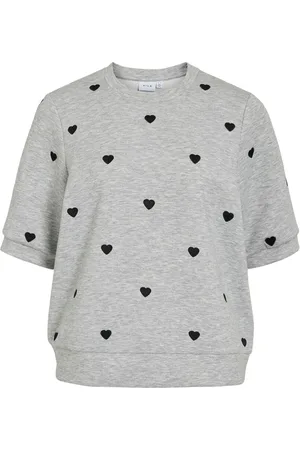 VILA Visif Korte Mouwen Sweatshirt