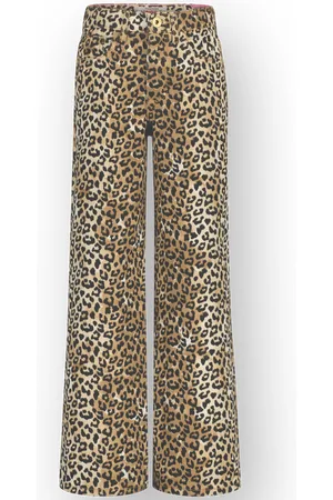 Vingino Extra wide leg Jeans Cassie leopard