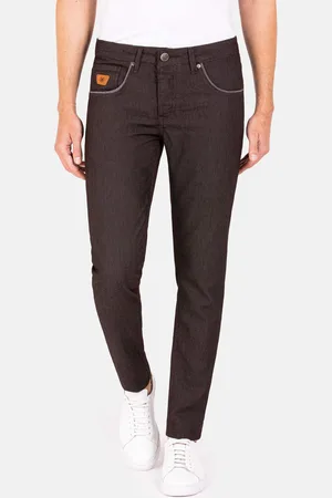 Wam Denim Jonah Slim Fit Brown Jeans-28-30