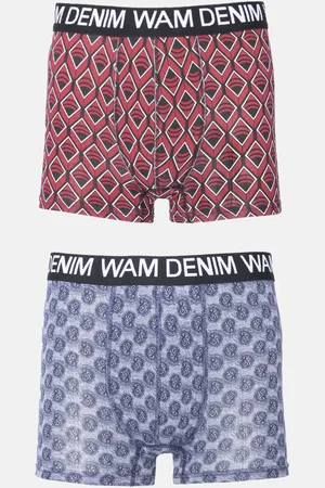 Wam Denim Boxer 73006 Mabou Grey Dark Red-S