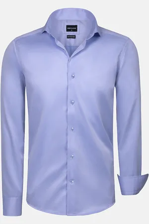 Wam Denim Harvery Specter Light Blue Long Sleeve Overhemd-2XL