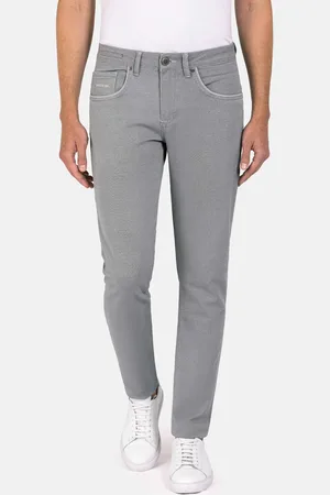 Wam Denim Santiago Slim Fit Textured Grey Jeans-29