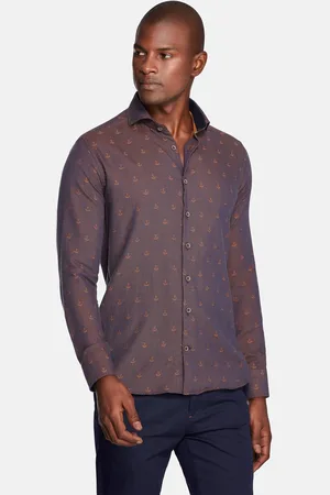 Wam Denim Cormes Navy Overhemd Lange Mouw-4XL