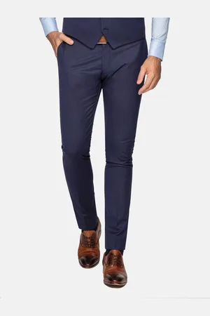Wam Denim Scottsville Slim Fit Navy Suit Pantalon-46-32