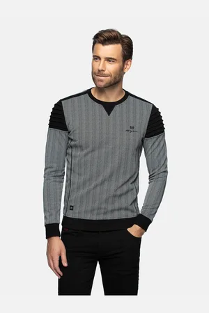 Wam Denim Zaire Crew Neck Grey Sweater-3XL