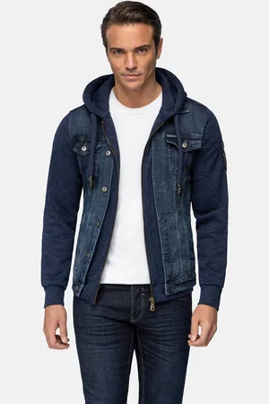 Wam Denim Echten Slim Fit hoodie Navy Vesten-3XL