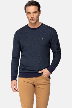 Wam Denim Foyel Crew Neck Navy Sweater -2XL